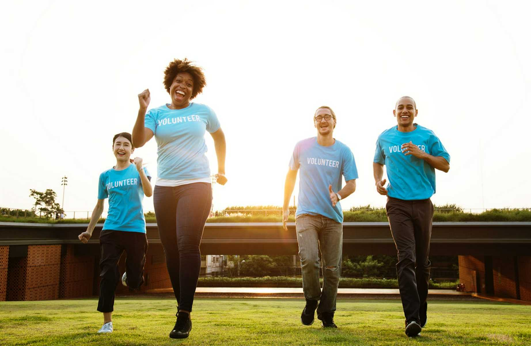 Parents working at a school fundraiser